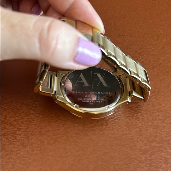 Armani Exchange Gold and Black Watch - Picture 6 of 6